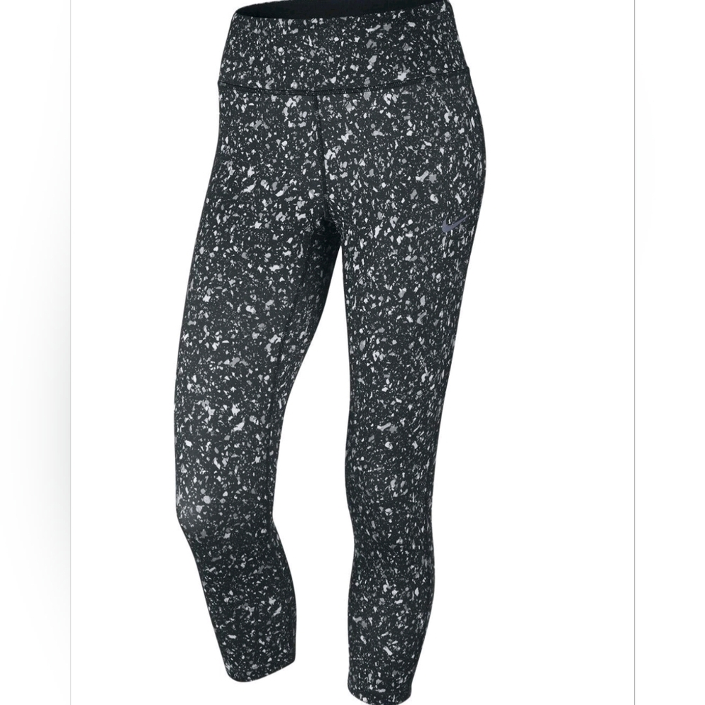 Nike Black Speckled Workout Leggings Plus Size